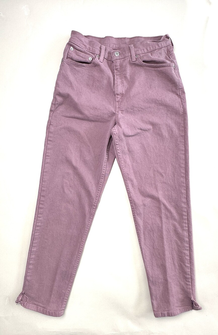 VTG Levi's 512 Jeans Womens 6 Mauve Pink Slim Tapered Leg Hi Rise Stretch Denim